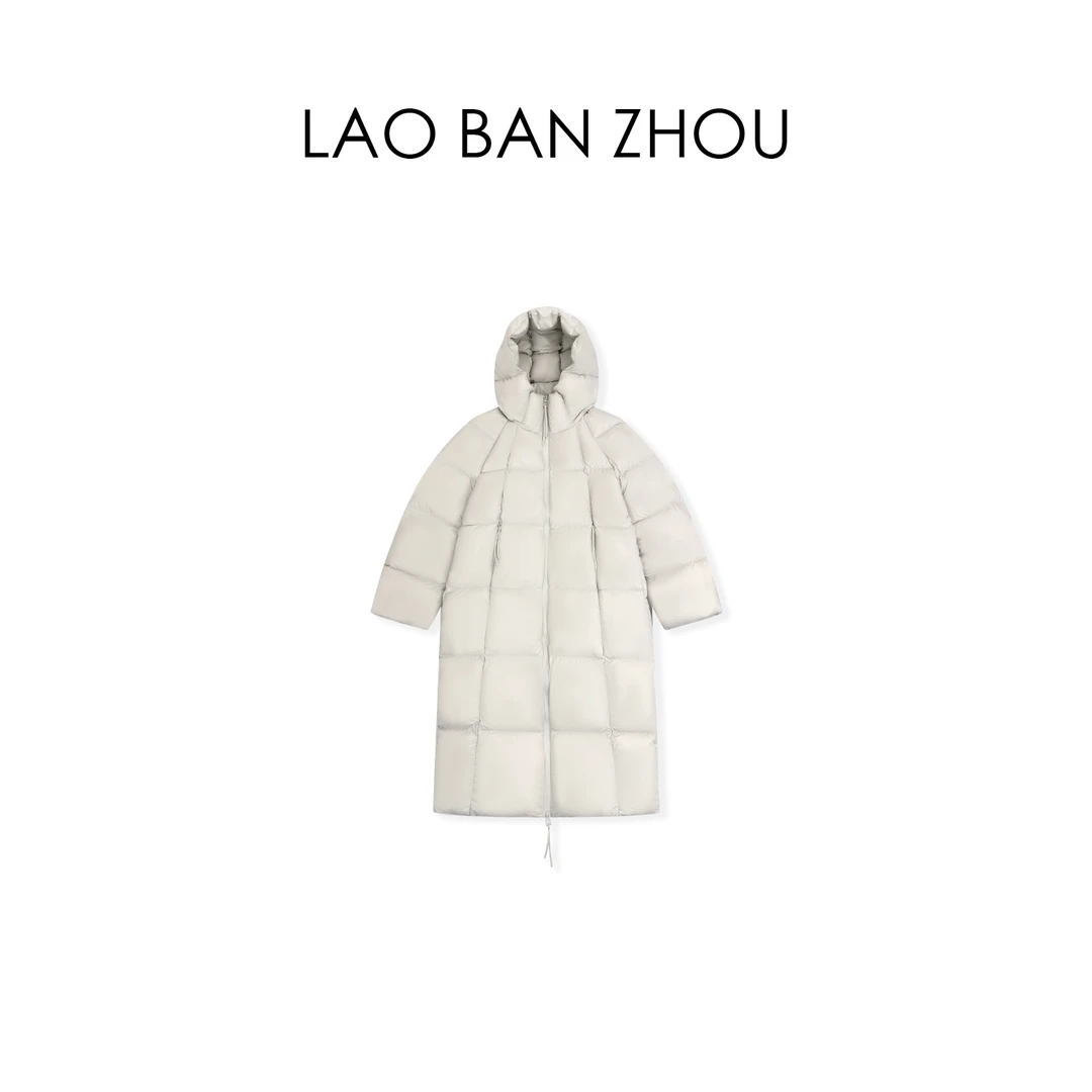 【老板周】御寒刚需 冬季泡芙加厚保暖中长款连帽羽绒服外套