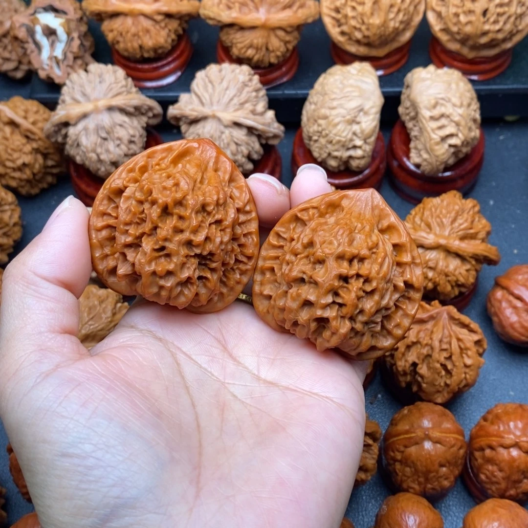 文玩核桃把件46官帽