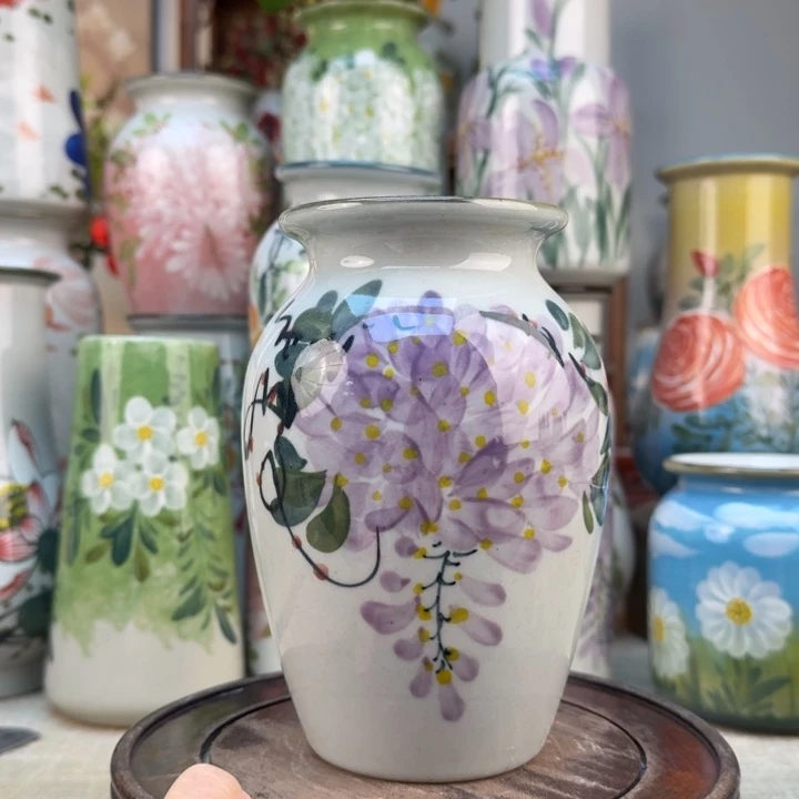 景德镇陶瓷花手绘釉下彩