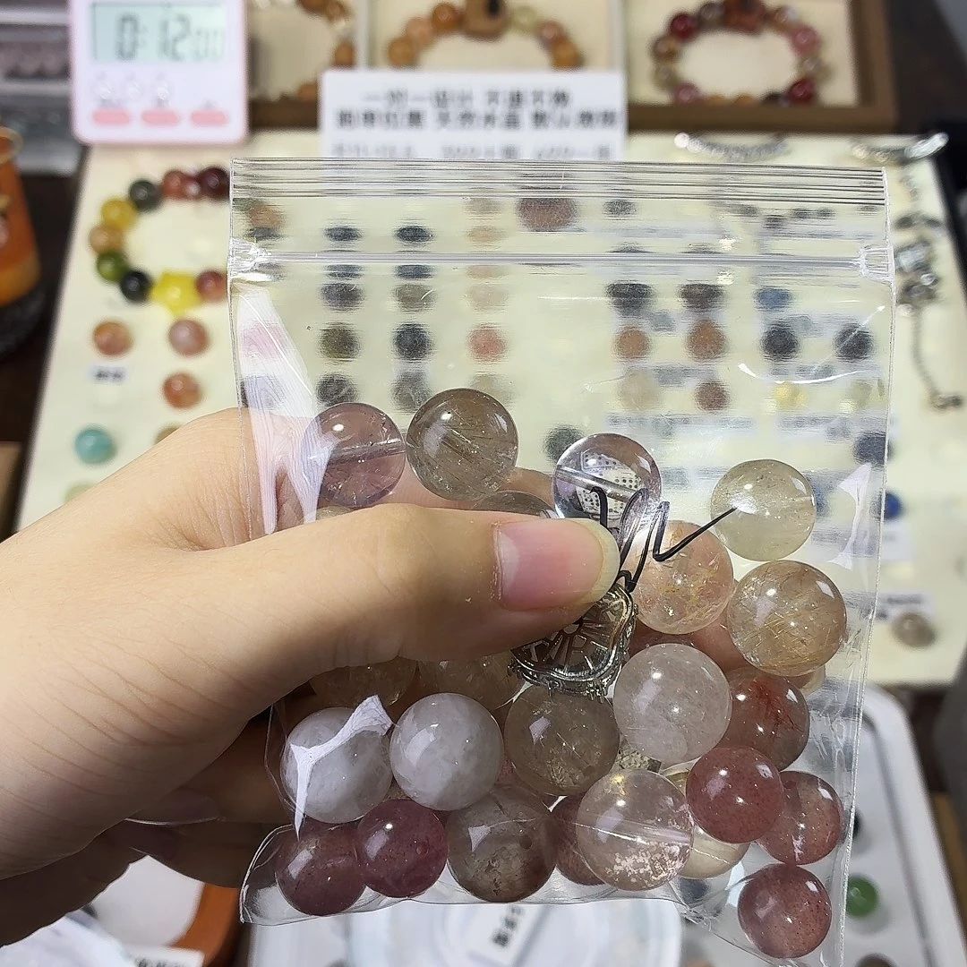 银S925镶嵌烟晶手链紫水