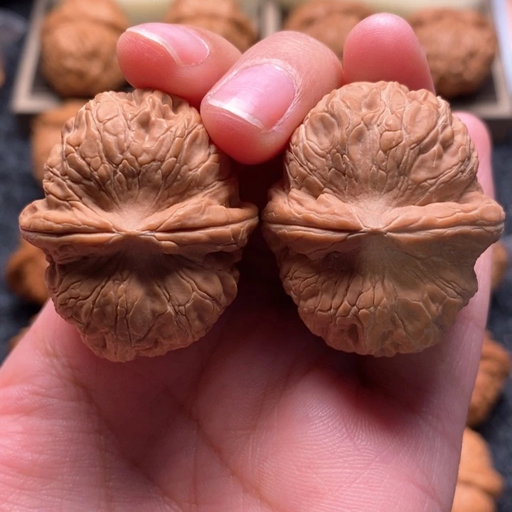 文玩核桃把件蚊***福精品元宝37