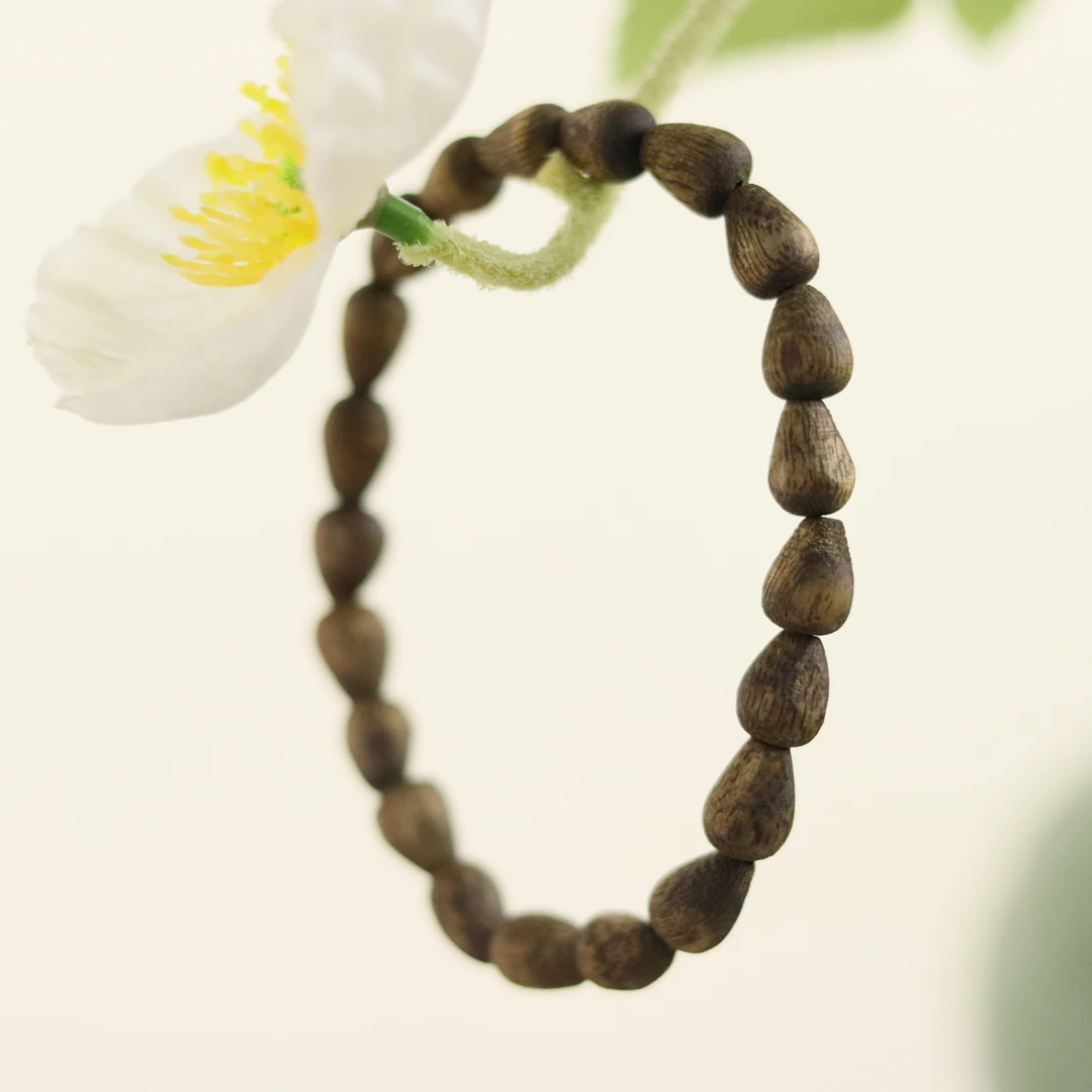 沉香ZC10A18554[原创]沉香素圈手串（多样性发货)