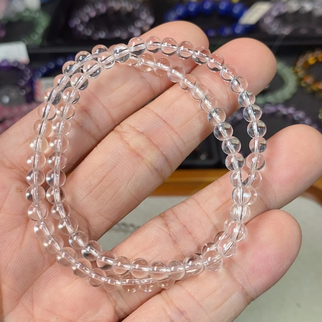 未镶嵌手链水晶特级白水晶4.5mm