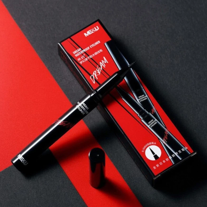 正品米约速干防水持久不掉色女生初学者必备不晕染睫毛膏眼线液笔