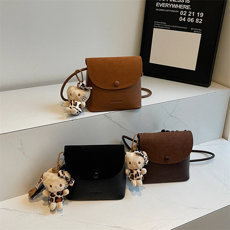 挂件kitty美时尚百搭拉德】【单肩包F99小众小方包设计款复古