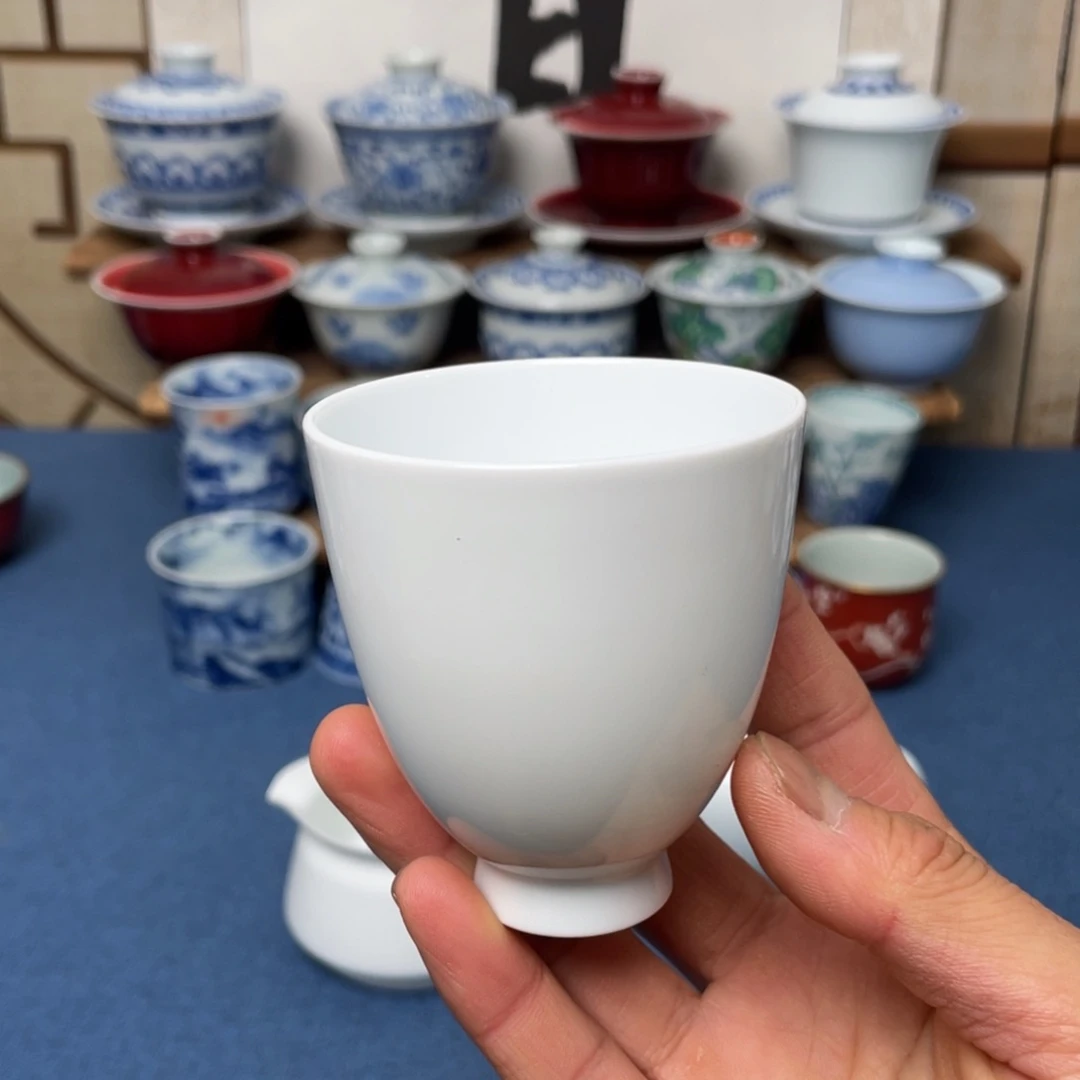 景德镇手工陶瓷白杯