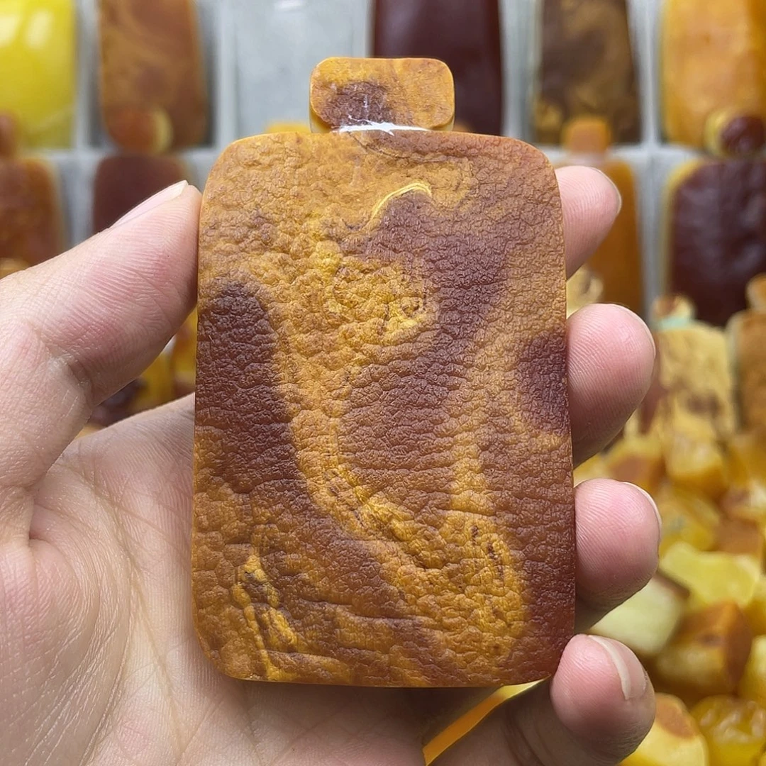 未镶嵌定制琥珀牌子