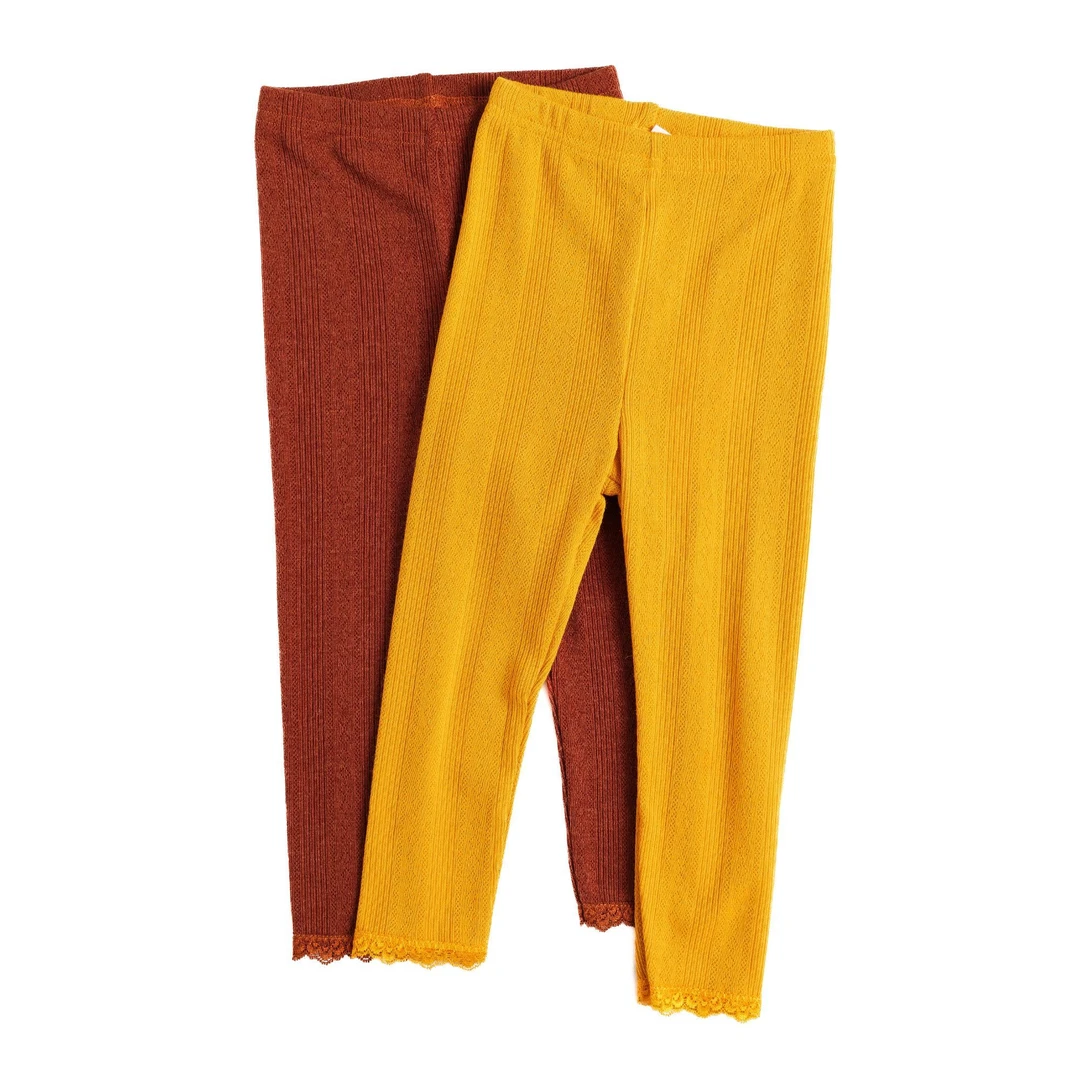 【启萌】B女童2024新韩国儿童百搭外穿打底裤宝宝弹力裤C2A6060P