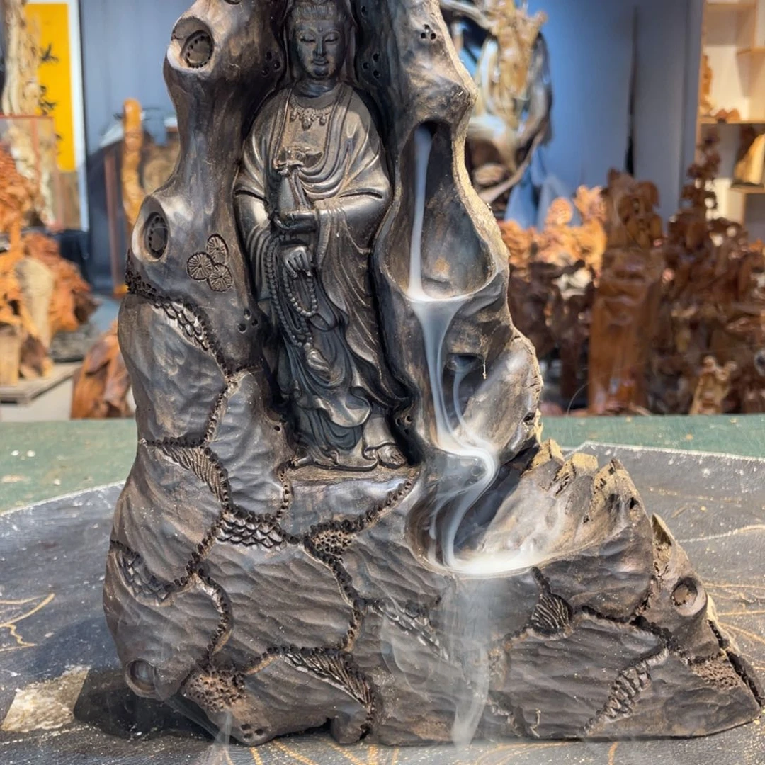 阴沉木乌木观音倒流香