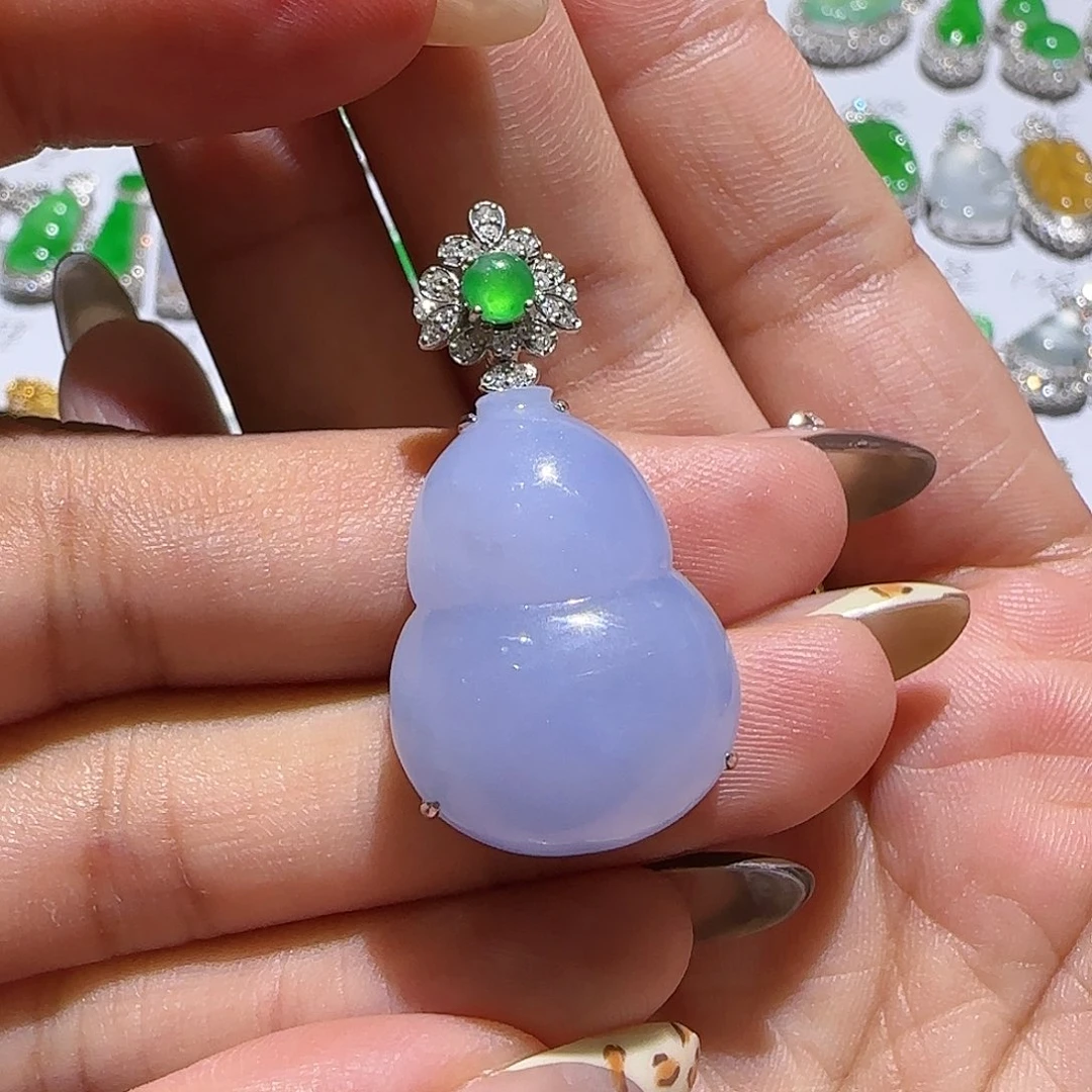 【闪购商品】颈饰18K金镶嵌翡翠?****?天然