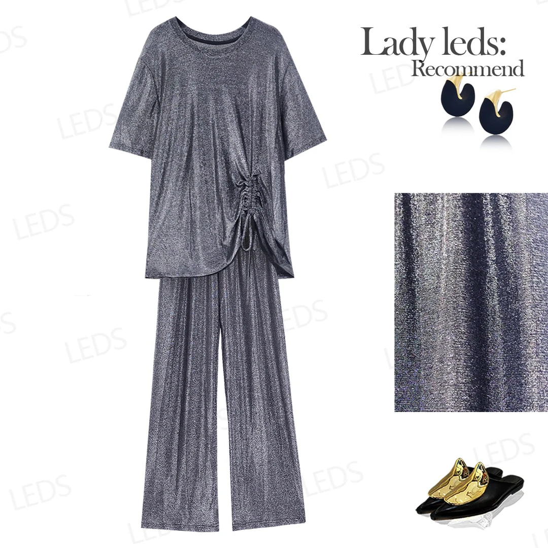 LEDS S609灰色系温柔暴击*夏季舒适垂感轻松吸睛百搭套装