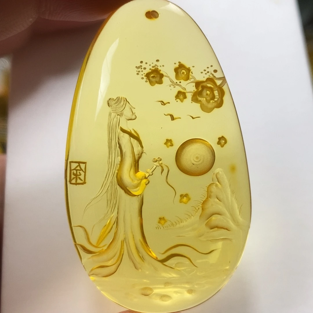 金珀未镶嵌吊坠(不含链)