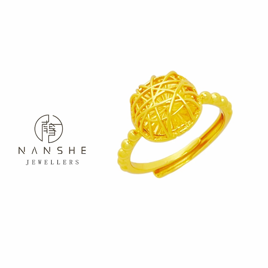 NANSHE/南奢 精致方糖戒指时尚轻奢L1080