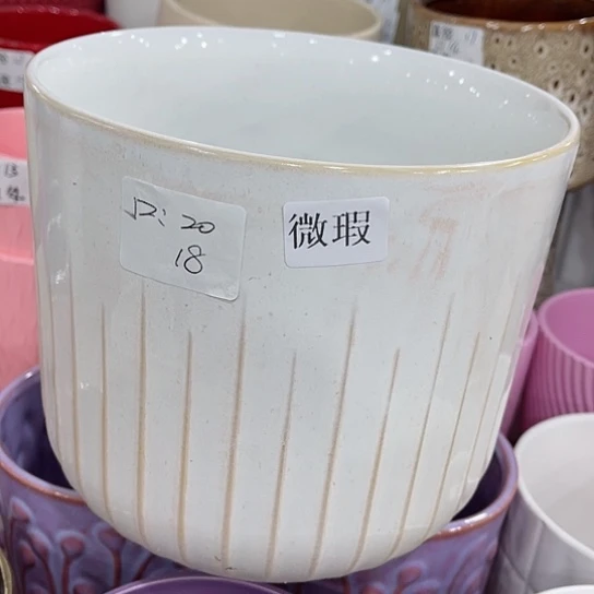 多肉绿植陶瓷花盆9.9包邮，有孔