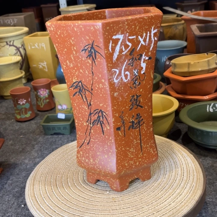 紫砂花盆紫砂花盆