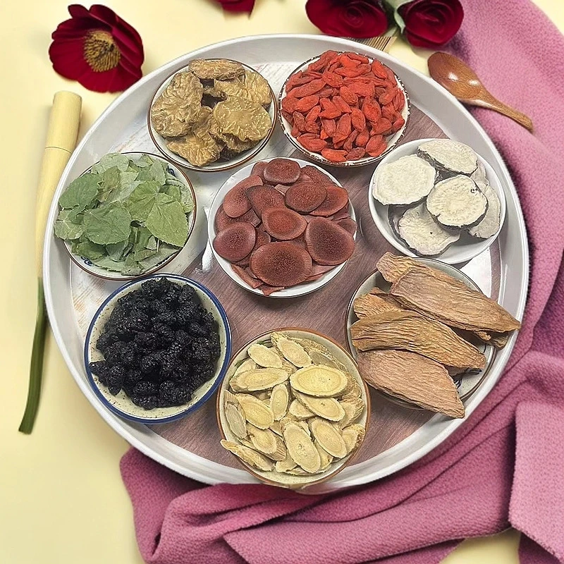 【英雄茶料】男土养生八宝茶大块料手工枸杞黑桑葚8种泡水煮水大块