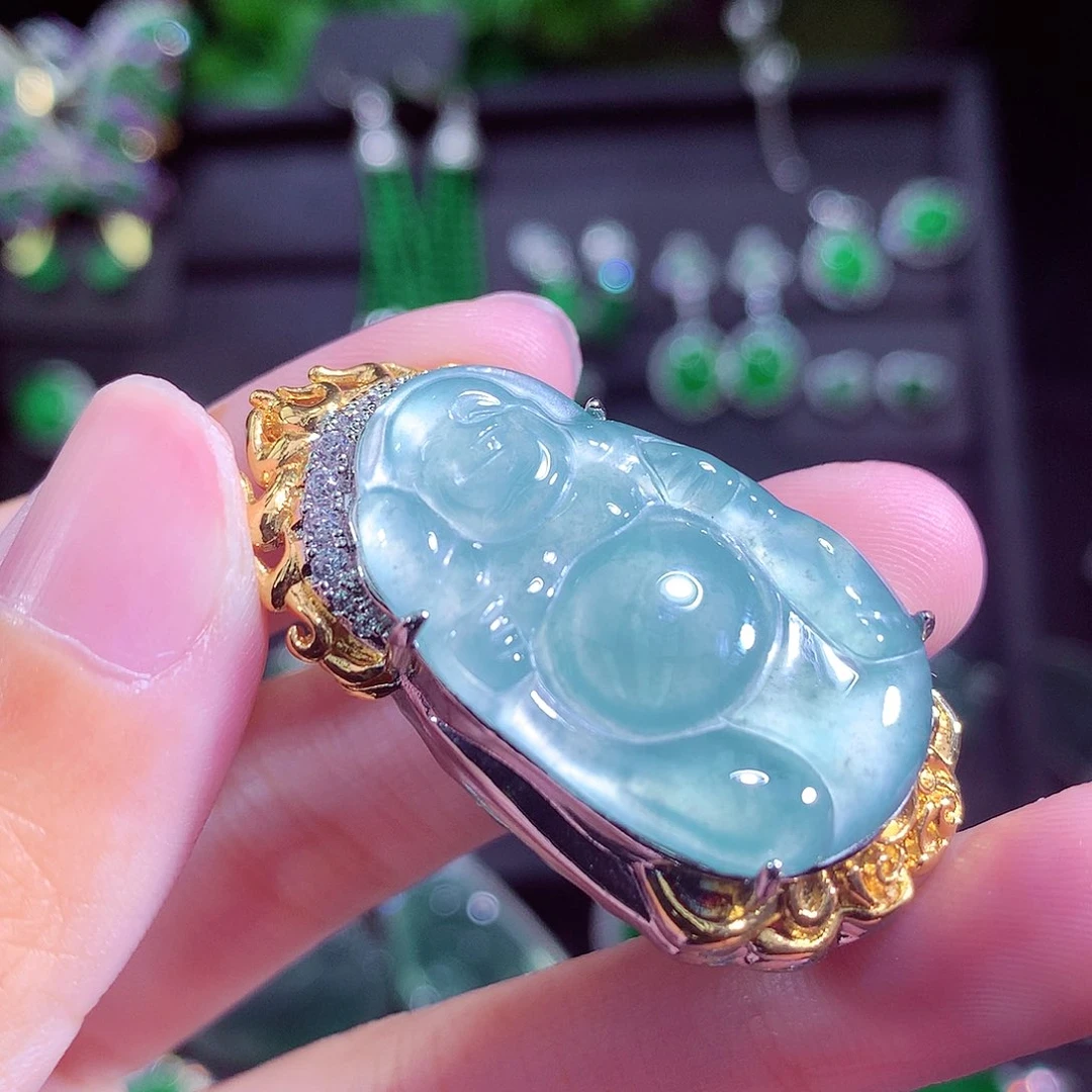 颈饰未镶嵌翡翠天然