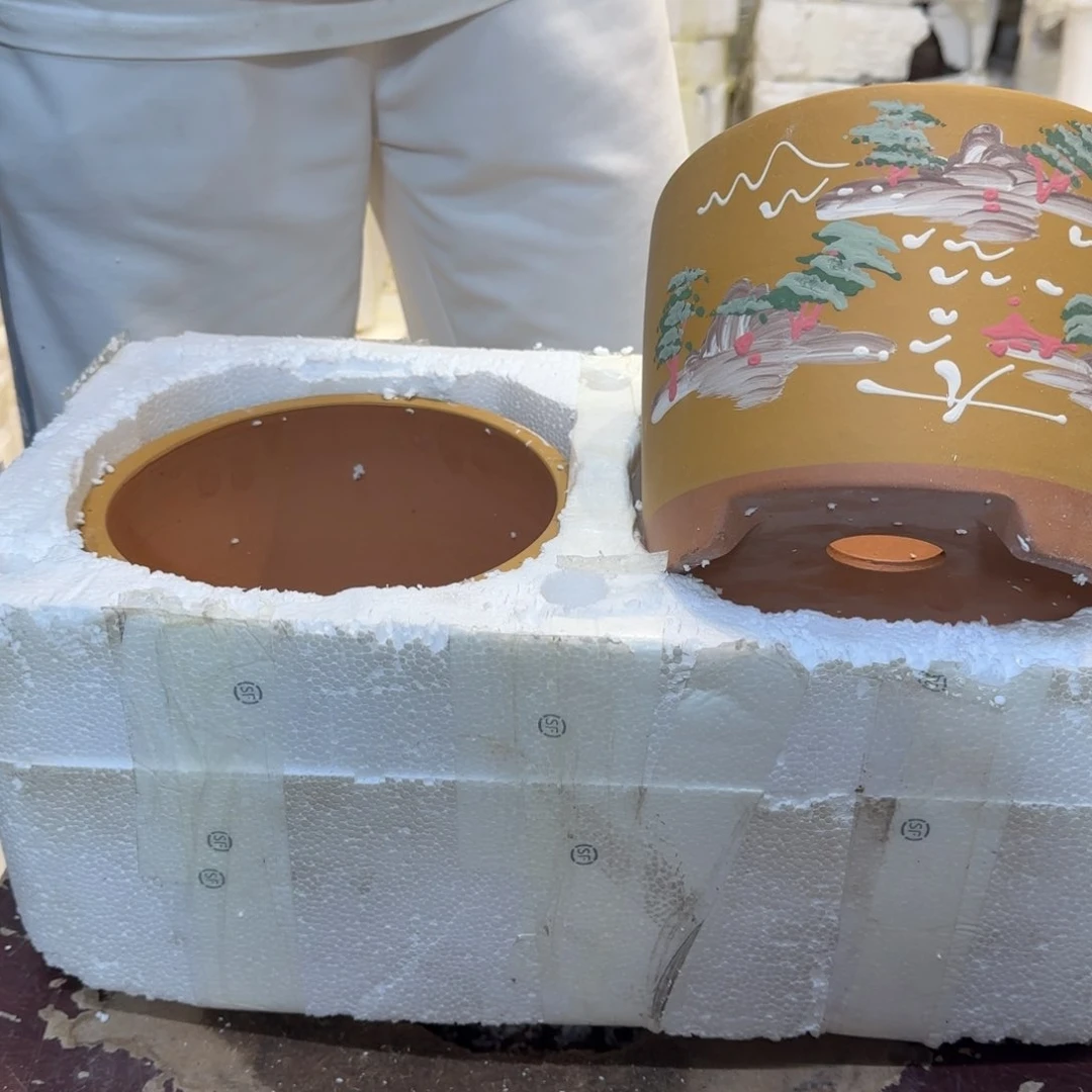 紫砂花盆口径17.14口径