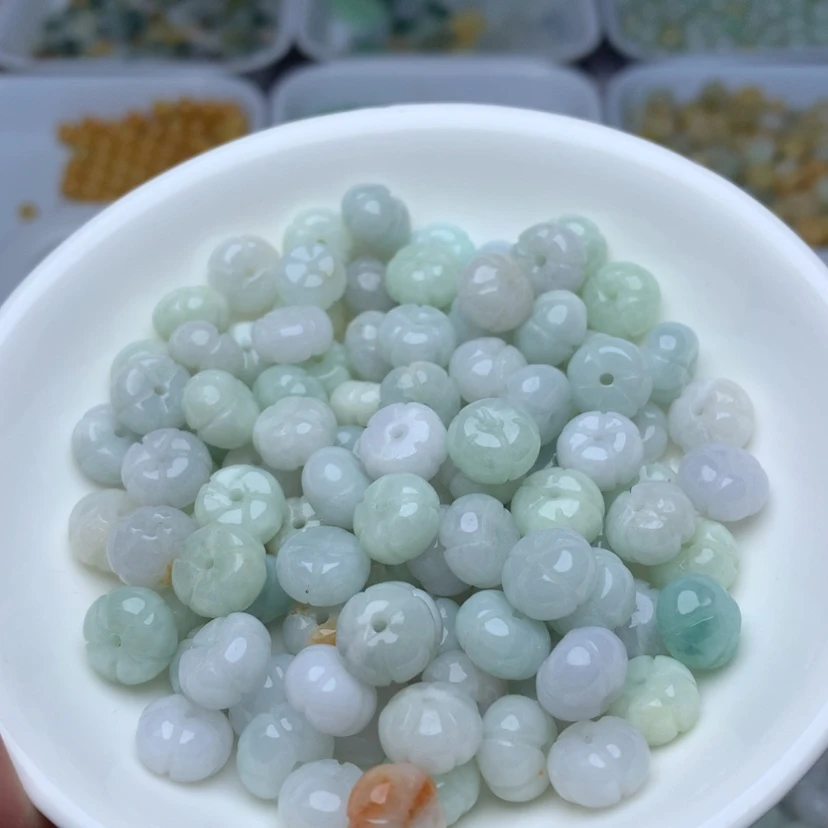 【闪购商品】翡翠手链未镶嵌卡6*9南瓜20个