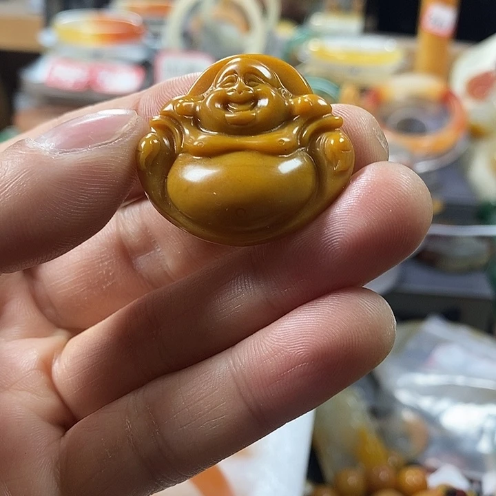 石英质玉（黄龙玉）合金手链