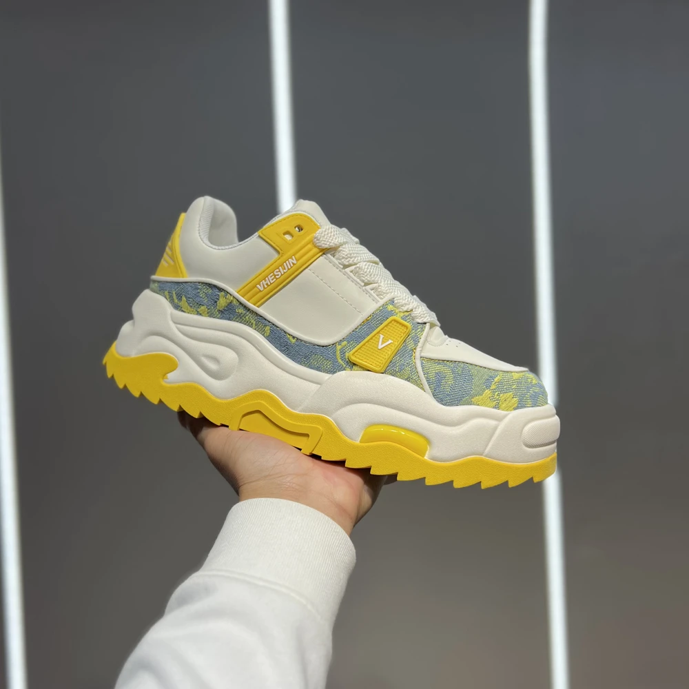 轻奢厚底增高机能潮鞋时尚小众个性板鞋软底舒适男士潮流休闲鞋秋