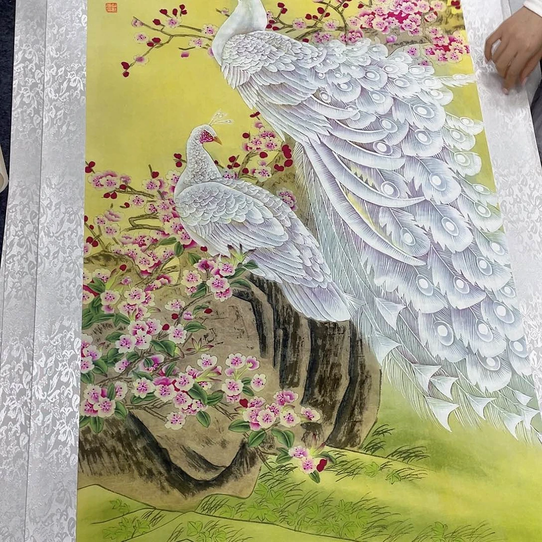 国画作品小姐姐放漏…