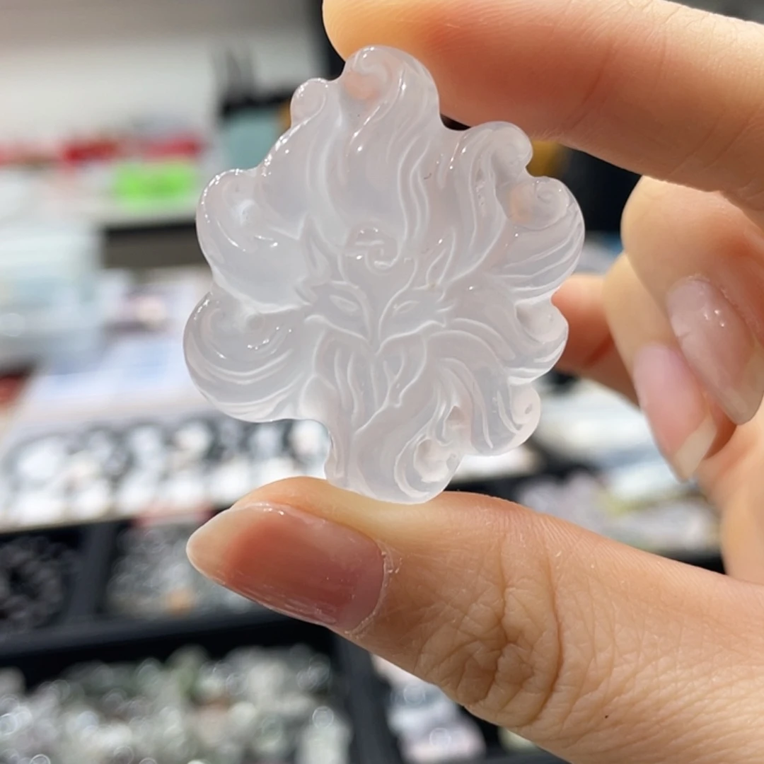 未镶嵌水晶珠宝半成品奶白晶
