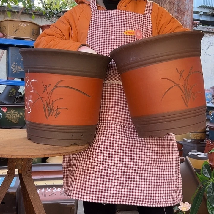 24高栏两个花盆花盆花盆花盆