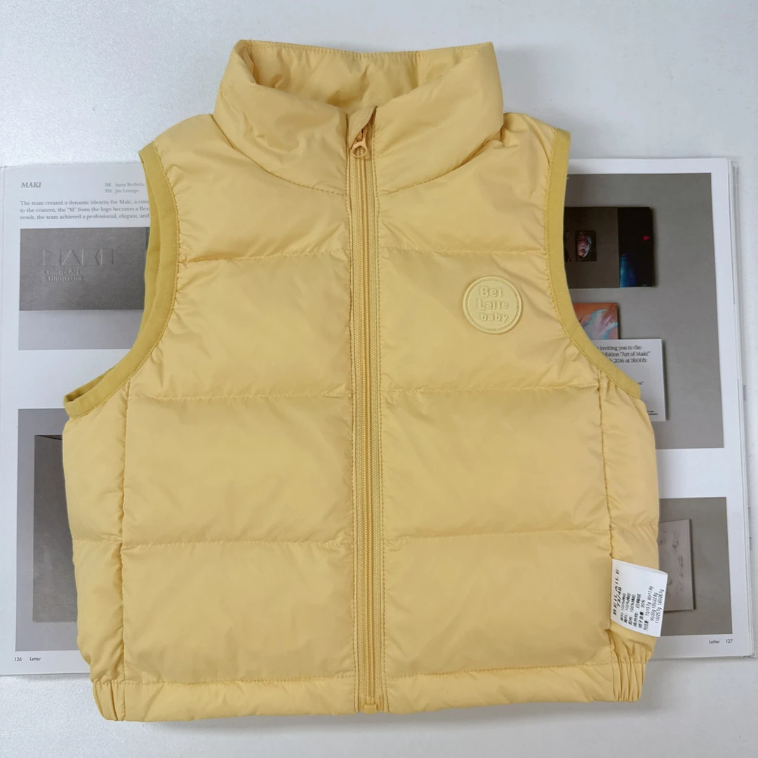 【三防贴标羽绒马甲】婴儿贴标马甲宝宝秋冬马甲kk