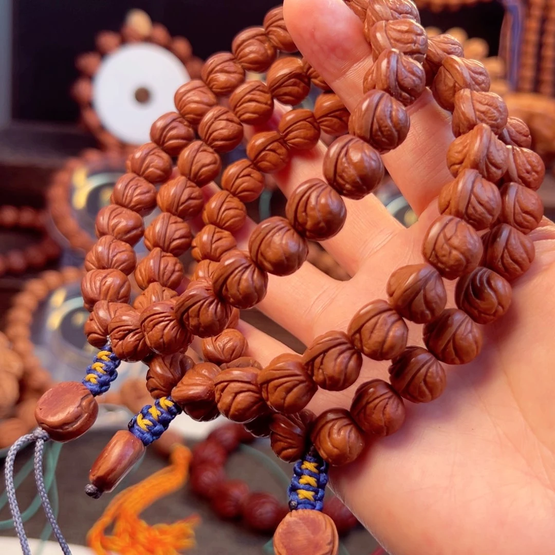 【闪购商品】桃核手串高****店13尺寸玉龙脊