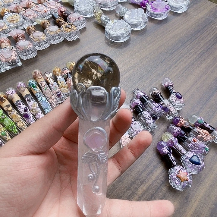 鹿***吃未镶嵌珠宝半成品水晶水晶