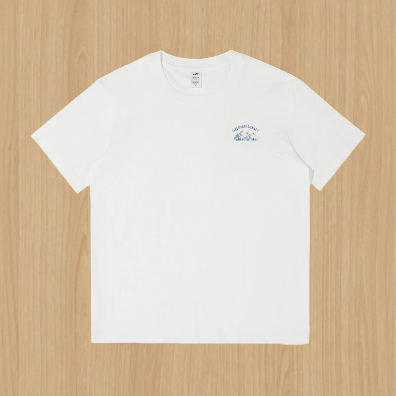 夏日金山百搭圆领运动半袖男士户外纯棉简约休闲夏季短袖透气