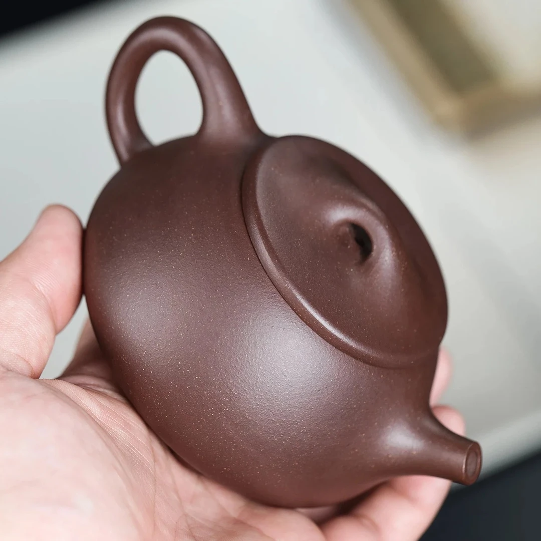 精选紫泥景舟满瓢泡茶壶紫砂茶具石瓢壶