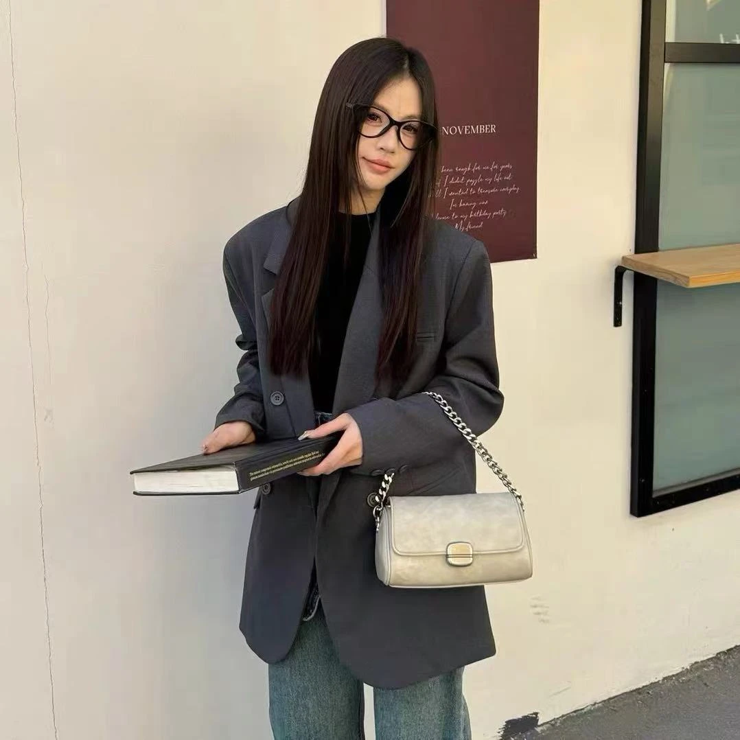 【工厂直销】86355 新款时尚简约手提单肩斜跨女包