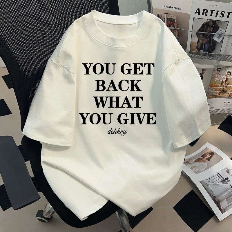 jtrt潮牌美式简约字母设计纯棉短袖t恤男女夏季小众百搭圆领上衣