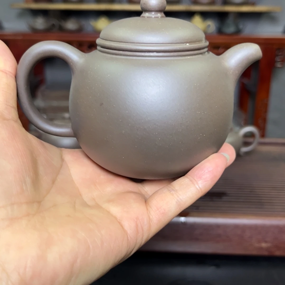 H***J茶壶紫砂底槽青匏尊半手工