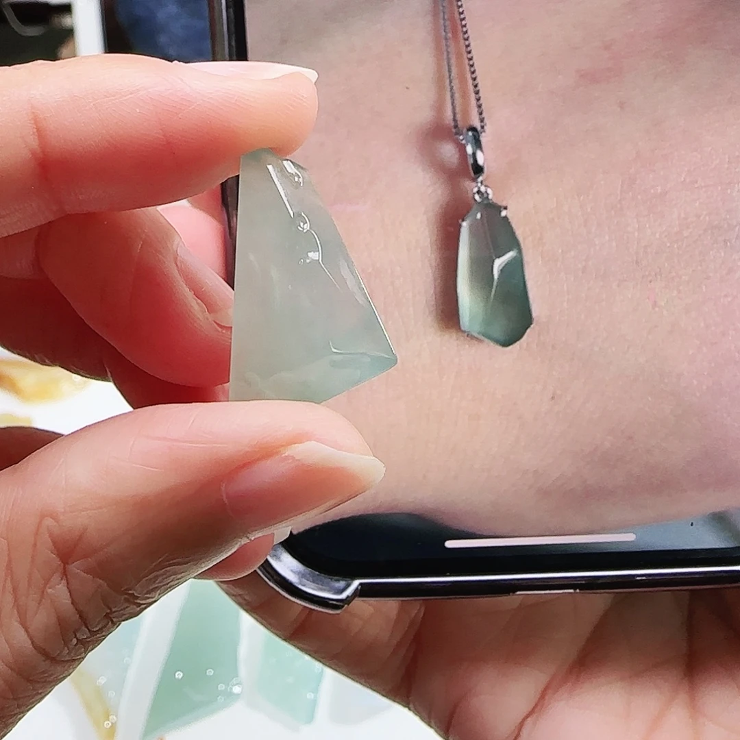 定制翡翠未镶嵌缅甸翡翠挂件