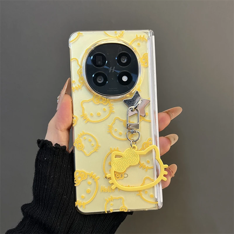 满屏kitty头像适用oppofindn5折叠屏手机壳华为matex6/x5典藏版女