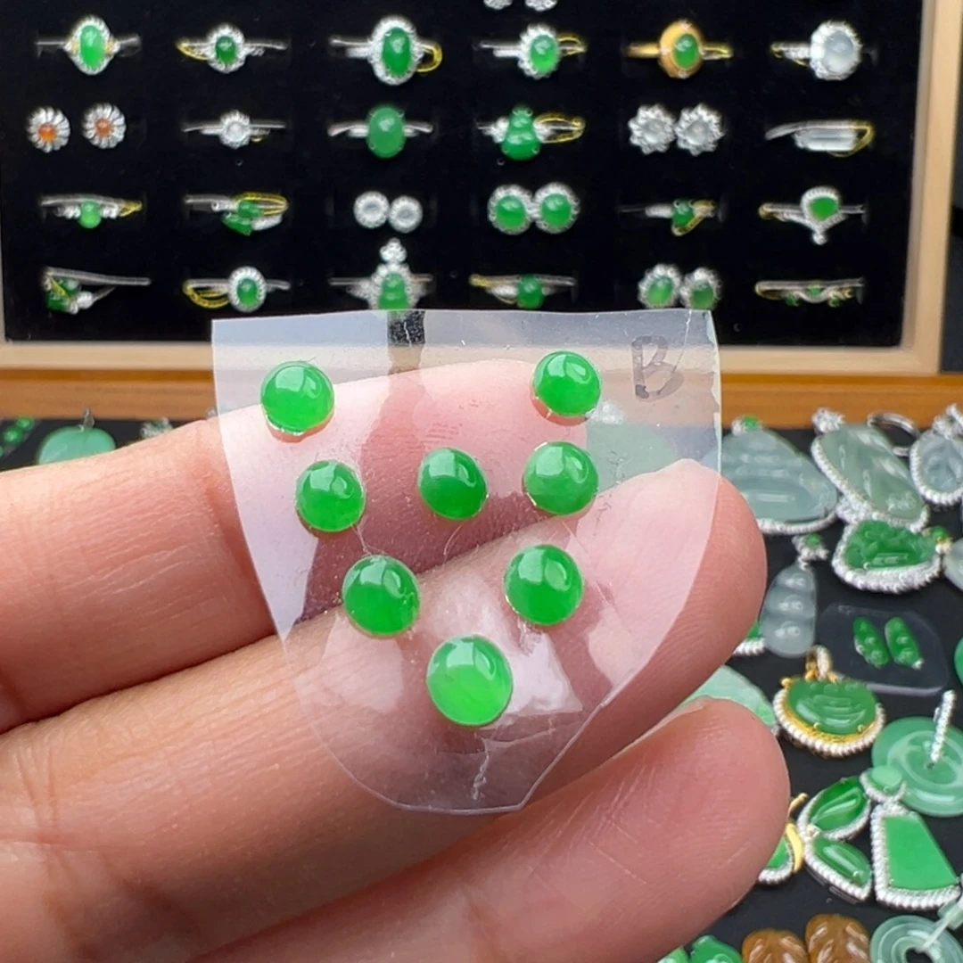 翡翠未镶嵌颈饰蛋4.5