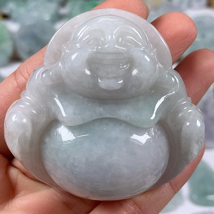 颈饰未镶嵌翡翠大佛卡厚14+