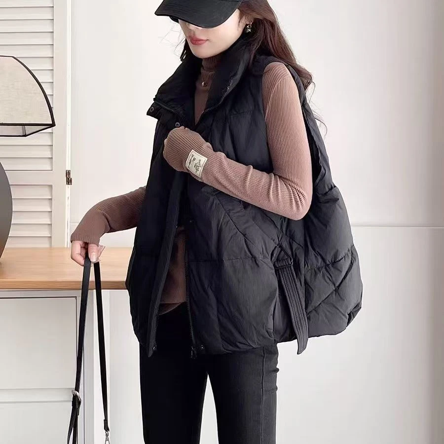 【尚品胖小妞】【羽绒马甲】2025春季新款百搭时尚羽绒马甲