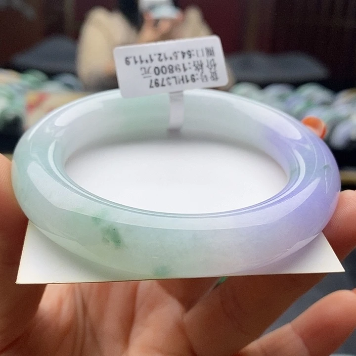 未镶嵌手镯翡翠54+圆条49