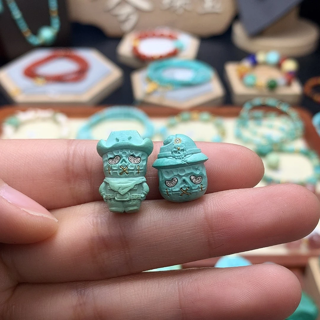 绿松石挂件未镶嵌翊*