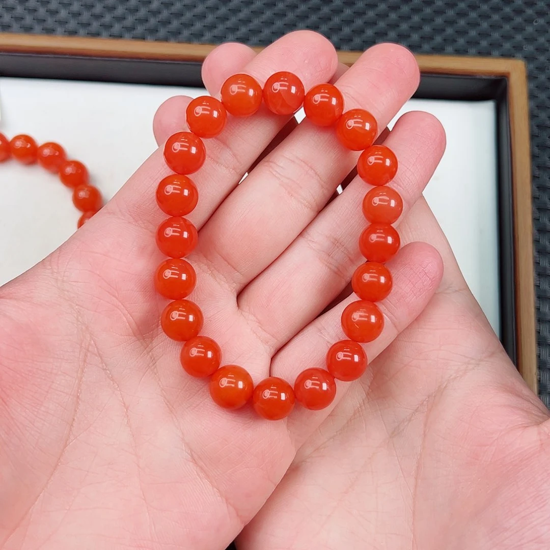 未镶嵌天然南红玛瑙保山杨柳滴水洞收藏级手串卡10一条
