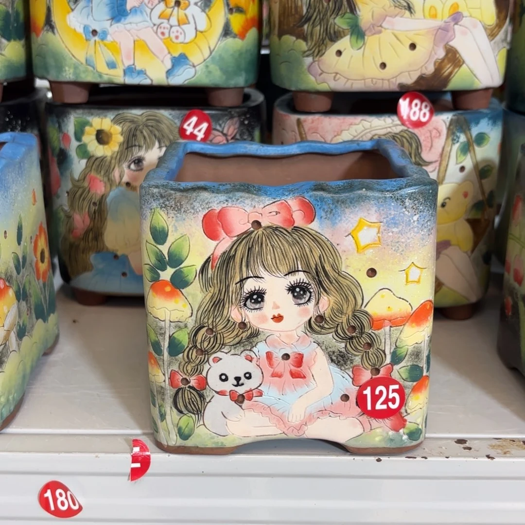 U***3景德镇手绘花盆陶瓷