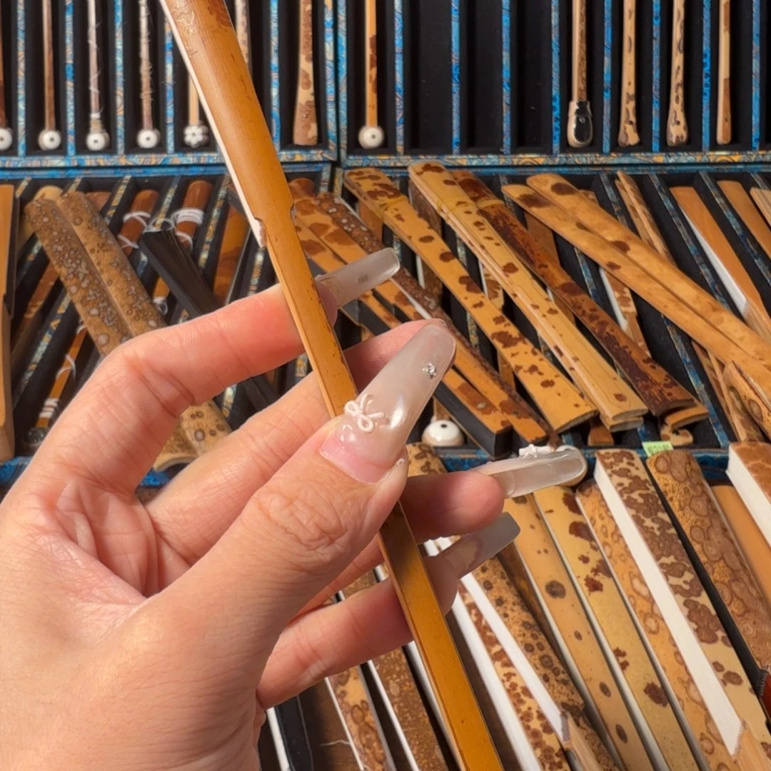 扇子95 1.8 18 和尚老挝兵哥扇艺斑竹折扇