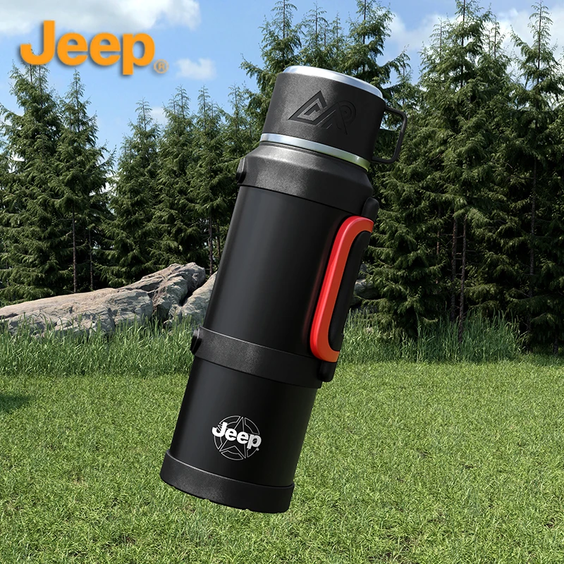 JEEP/吉普保温杯户外旅行大容量男女316L不锈钢保温杯车载保温瓶