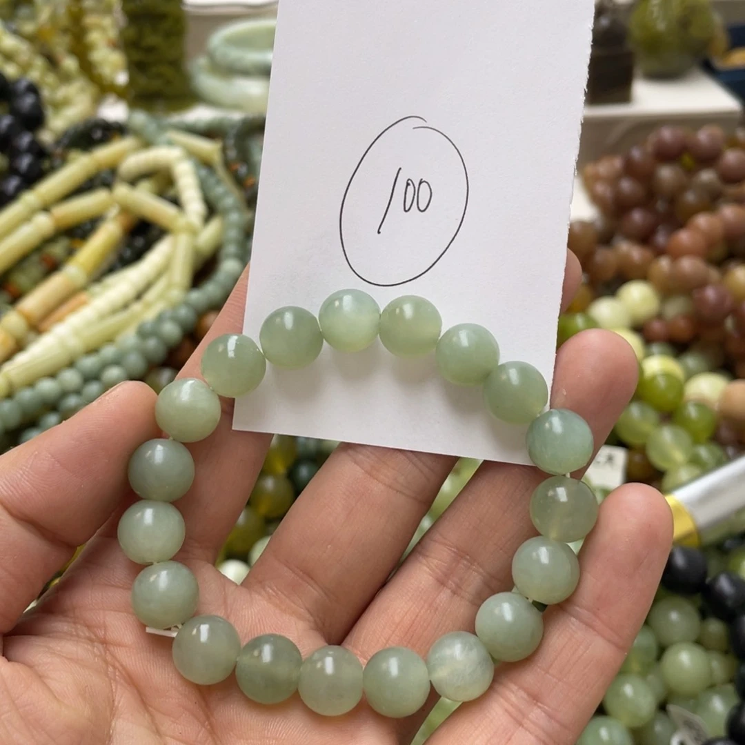 蛇纹石玉手链未镶嵌