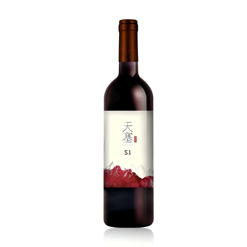 天塞酒庄 国产新疆酒庄 S1赤霞珠美乐干红葡萄酒 14.5度 750ml
