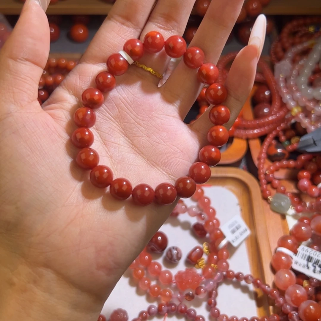 南红玛瑙手串未镶嵌9mm